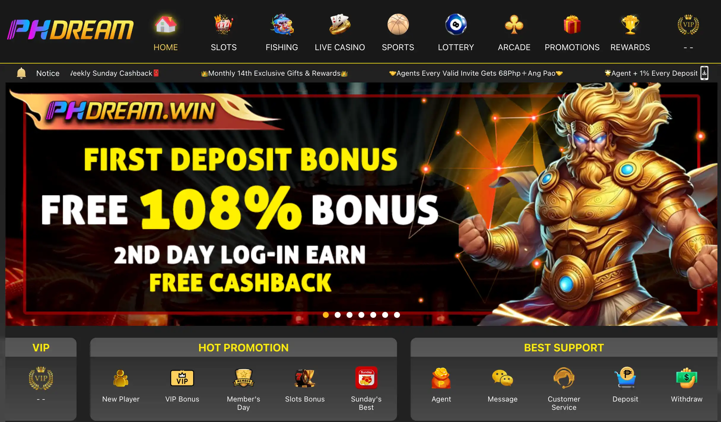 phdream online casino